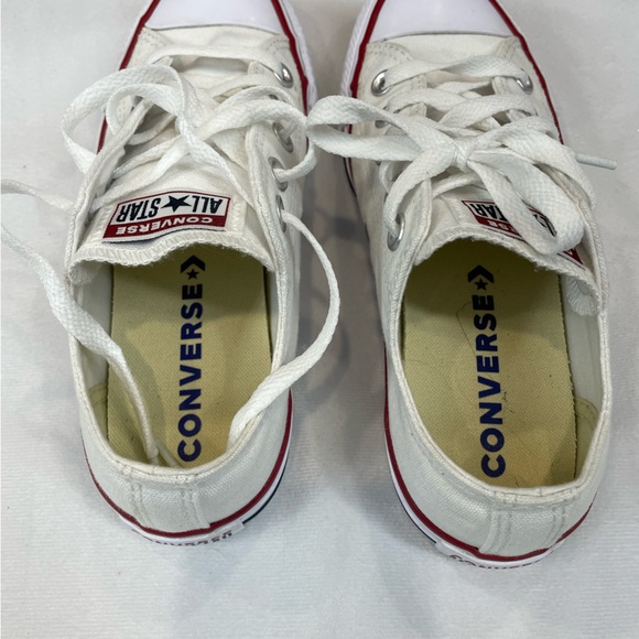Converse White Chuck Taylor All Star Unisex Low Top Shoe US size 5.5 - Picture 6 of 13